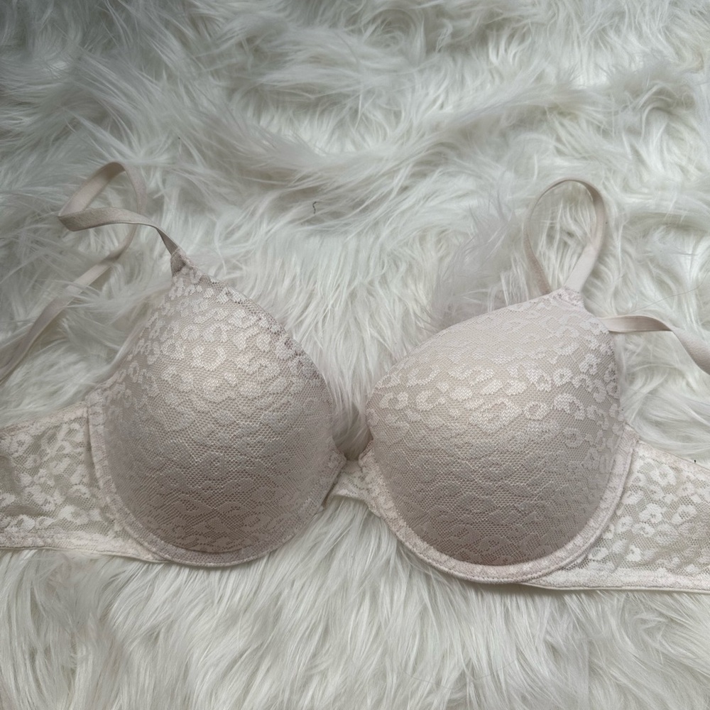 PINK lace push up bra